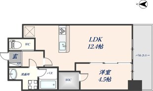 荒本駅 徒歩7分 8階の物件間取画像